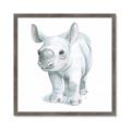 Picture of Tiny Rhino _GroupedProduct_Square_Mini_ _GroupedProduct_Square_Framed_Matted_