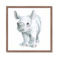 Picture of Tiny Rhino _GroupedProduct_Square_Mini_ _GroupedProduct_Square_Framed_Matted_
