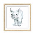 Picture of Tiny Rhino _GroupedProduct_Square_Mini_ _GroupedProduct_Square_Framed_Matted_