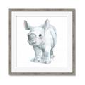 Picture of Tiny Rhino _GroupedProduct_Square_Mini_ _GroupedProduct_Square_Framed_Matted_
