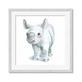 Picture of Tiny Rhino _GroupedProduct_Square_Mini_ _GroupedProduct_Square_Framed_Matted_