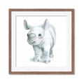 Picture of Tiny Rhino _GroupedProduct_Square_Mini_ _GroupedProduct_Square_Framed_Matted_