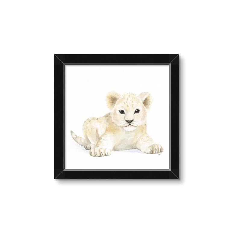 Picture of Tiny Lion _GroupedProduct_Square_Mini_ _GroupedProduct_Square_Framed_Matted_