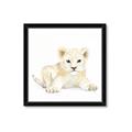 Picture of Tiny Lion _GroupedProduct_Square_Mini_ _GroupedProduct_Square_Framed_Matted_