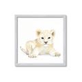 Picture of Tiny Lion _GroupedProduct_Square_Mini_ _GroupedProduct_Square_Framed_Matted_