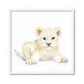 Picture of Tiny Lion _GroupedProduct_Square_Mini_ _GroupedProduct_Square_Framed_Matted_