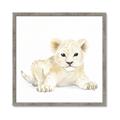 Picture of Tiny Lion _GroupedProduct_Square_Mini_ _GroupedProduct_Square_Framed_Matted_