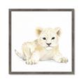 Picture of Tiny Lion _GroupedProduct_Square_Mini_ _GroupedProduct_Square_Framed_Matted_