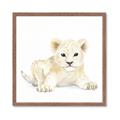 Picture of Tiny Lion _GroupedProduct_Square_Mini_ _GroupedProduct_Square_Framed_Matted_