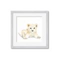 Picture of Tiny Lion _GroupedProduct_Square_Mini_ _GroupedProduct_Square_Framed_Matted_