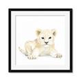 Picture of Tiny Lion _GroupedProduct_Square_Mini_ _GroupedProduct_Square_Framed_Matted_