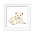 Picture of Tiny Lion _GroupedProduct_Square_Mini_ _GroupedProduct_Square_Framed_Matted_