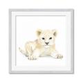 Picture of Tiny Lion _GroupedProduct_Square_Mini_ _GroupedProduct_Square_Framed_Matted_