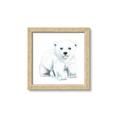 Picture of Tiny Polar Bear _GroupedProduct_Square_Mini_ _GroupedProduct_Square_Framed_Matted_