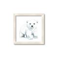Picture of Tiny Polar Bear _GroupedProduct_Square_Mini_ _GroupedProduct_Square_Framed_Matted_