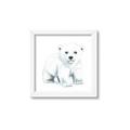 Picture of Tiny Polar Bear _GroupedProduct_Square_Mini_ _GroupedProduct_Square_Framed_Matted_