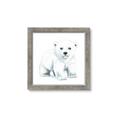 Picture of Tiny Polar Bear _GroupedProduct_Square_Mini_ _GroupedProduct_Square_Framed_Matted_