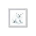 Picture of Tiny Polar Bear _GroupedProduct_Square_Mini_ _GroupedProduct_Square_Framed_Matted_