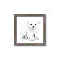 Picture of Tiny Polar Bear _GroupedProduct_Square_Mini_ _GroupedProduct_Square_Framed_Matted_