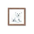 Picture of Tiny Polar Bear _GroupedProduct_Square_Mini_ _GroupedProduct_Square_Framed_Matted_