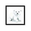 Picture of Tiny Polar Bear _GroupedProduct_Square_Mini_ _GroupedProduct_Square_Framed_Matted_