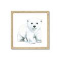 Picture of Tiny Polar Bear _GroupedProduct_Square_Mini_ _GroupedProduct_Square_Framed_Matted_