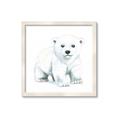 Picture of Tiny Polar Bear _GroupedProduct_Square_Mini_ _GroupedProduct_Square_Framed_Matted_