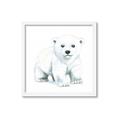 Picture of Tiny Polar Bear _GroupedProduct_Square_Mini_ _GroupedProduct_Square_Framed_Matted_