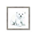 Picture of Tiny Polar Bear _GroupedProduct_Square_Mini_ _GroupedProduct_Square_Framed_Matted_