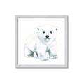 Picture of Tiny Polar Bear _GroupedProduct_Square_Mini_ _GroupedProduct_Square_Framed_Matted_