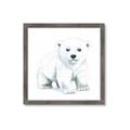 Picture of Tiny Polar Bear _GroupedProduct_Square_Mini_ _GroupedProduct_Square_Framed_Matted_