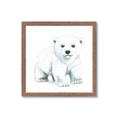 Picture of Tiny Polar Bear _GroupedProduct_Square_Mini_ _GroupedProduct_Square_Framed_Matted_