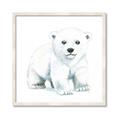 Picture of Tiny Polar Bear _GroupedProduct_Square_Mini_ _GroupedProduct_Square_Framed_Matted_