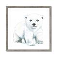 Picture of Tiny Polar Bear _GroupedProduct_Square_Mini_ _GroupedProduct_Square_Framed_Matted_