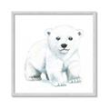 Picture of Tiny Polar Bear _GroupedProduct_Square_Mini_ _GroupedProduct_Square_Framed_Matted_