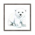 Picture of Tiny Polar Bear _GroupedProduct_Square_Mini_ _GroupedProduct_Square_Framed_Matted_