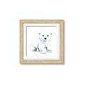 Picture of Tiny Polar Bear _GroupedProduct_Square_Mini_ _GroupedProduct_Square_Framed_Matted_