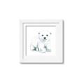 Picture of Tiny Polar Bear _GroupedProduct_Square_Mini_ _GroupedProduct_Square_Framed_Matted_