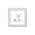 Picture of Tiny Polar Bear _GroupedProduct_Square_Mini_ _GroupedProduct_Square_Framed_Matted_