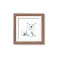 Picture of Tiny Polar Bear _GroupedProduct_Square_Mini_ _GroupedProduct_Square_Framed_Matted_