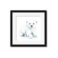 Picture of Tiny Polar Bear _GroupedProduct_Square_Mini_ _GroupedProduct_Square_Framed_Matted_
