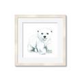 Picture of Tiny Polar Bear _GroupedProduct_Square_Mini_ _GroupedProduct_Square_Framed_Matted_