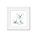 Picture of Tiny Polar Bear _GroupedProduct_Square_Mini_ _GroupedProduct_Square_Framed_Matted_