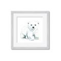Picture of Tiny Polar Bear _GroupedProduct_Square_Mini_ _GroupedProduct_Square_Framed_Matted_