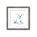 Picture of Tiny Polar Bear _GroupedProduct_Square_Mini_ _GroupedProduct_Square_Framed_Matted_