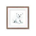 Picture of Tiny Polar Bear _GroupedProduct_Square_Mini_ _GroupedProduct_Square_Framed_Matted_