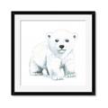Picture of Tiny Polar Bear _GroupedProduct_Square_Mini_ _GroupedProduct_Square_Framed_Matted_