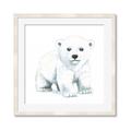 Picture of Tiny Polar Bear _GroupedProduct_Square_Mini_ _GroupedProduct_Square_Framed_Matted_