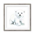 Picture of Tiny Polar Bear _GroupedProduct_Square_Mini_ _GroupedProduct_Square_Framed_Matted_