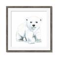 Picture of Tiny Polar Bear _GroupedProduct_Square_Mini_ _GroupedProduct_Square_Framed_Matted_